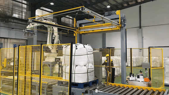 鋰電行業噸包貨物包裝線(圖1)